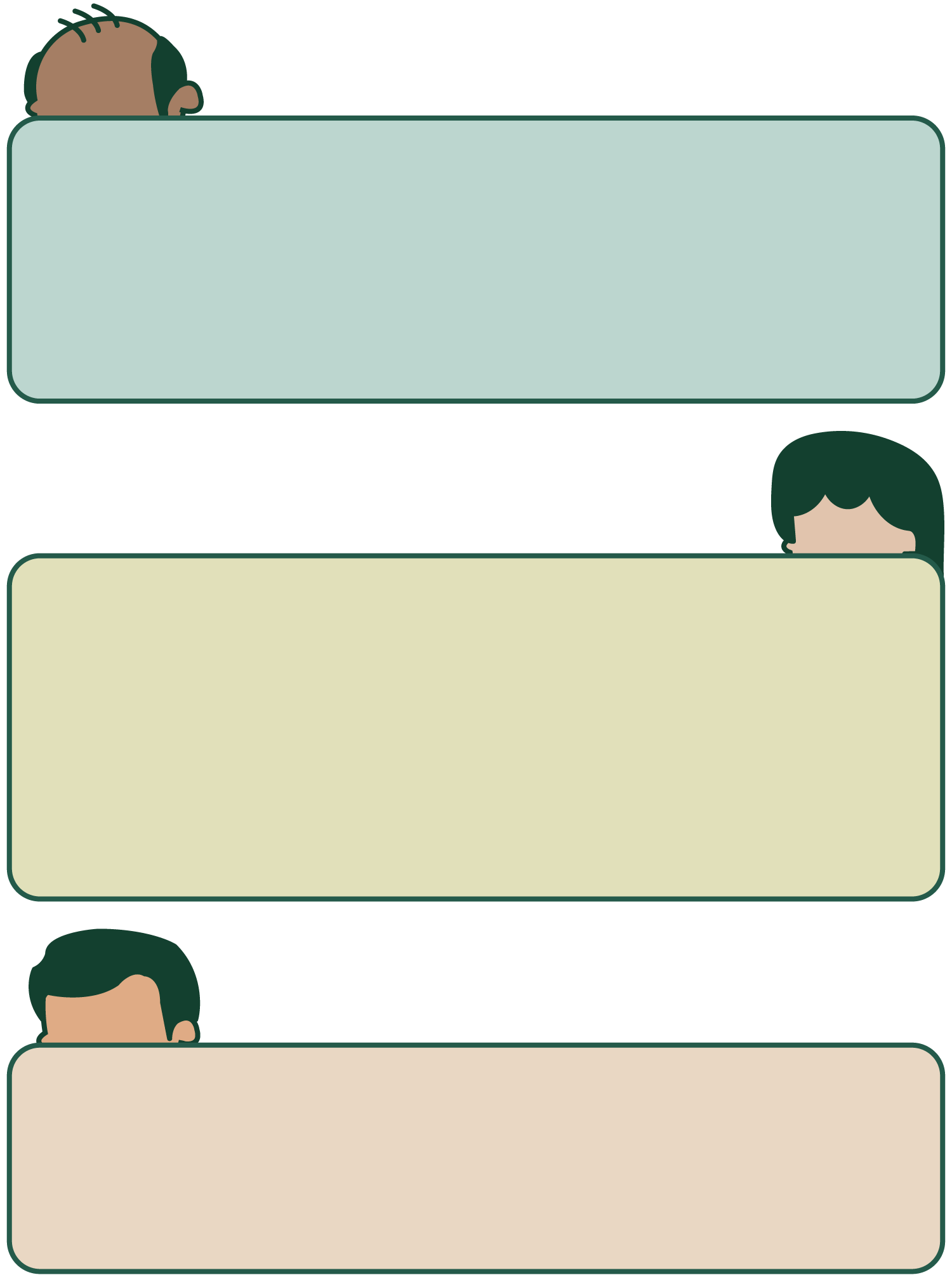 An infographic showing quotes from the residents of Chi Phat. There are 3 quotes.
