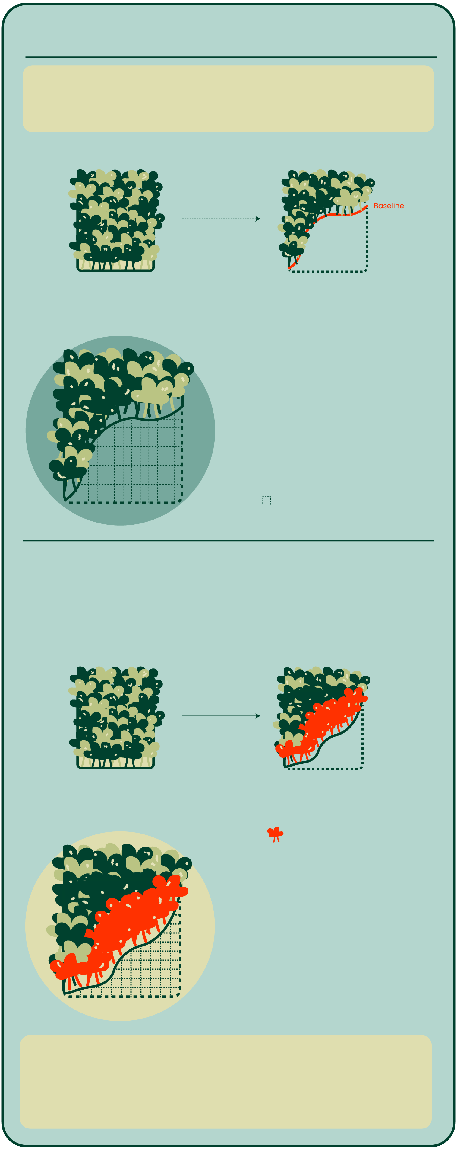 An infographic explaining what a baseline is. The baseline represents the deforestation and/or degradation that would have happened without the carbon crediting programme.
  
  For example, let’s say an area has 1 acre of forest in 2023. The project developer predicts the amount of forest that will be lost due to deforestation, without a REDD+ project, by 2030. Using this amount of forest lost, the number of carbon credits are calculated. Let’s say, this amount of forest equates to 100 tonnes of CO2e, which equates to 100 carbon credits. In this scenario, this project generates 100 credits for sale.
  
  However, in reality, for the same acre of forest, it is likely that it will lose less forest than predicted. Let’s say, the amount of forest lost only equates to 50 tonnes of CO2e, which means that the project actually only requires 50 carbon credits.
  
  This means, there are 100 minus 50 equals 50 credits that are essentially worthless. That means that some companies could have said they were environmentally conscious, while purchasing credits that are worthless and do not actually do anything for the environment. This is greenwashing.
  